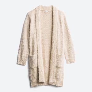 Oversized eyelash cardigan